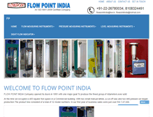 Tablet Screenshot of flowpointindia.com